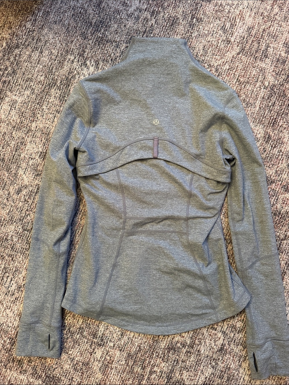lululemon athletica Heather Grey Full-Zip Performance Jacket - Picture 2 of 2